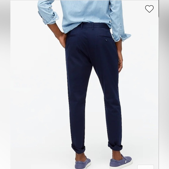 J. Crew Factory Athletic slim fit khaki pant AZ844 Navy 36/34 - Picture 3 of 8